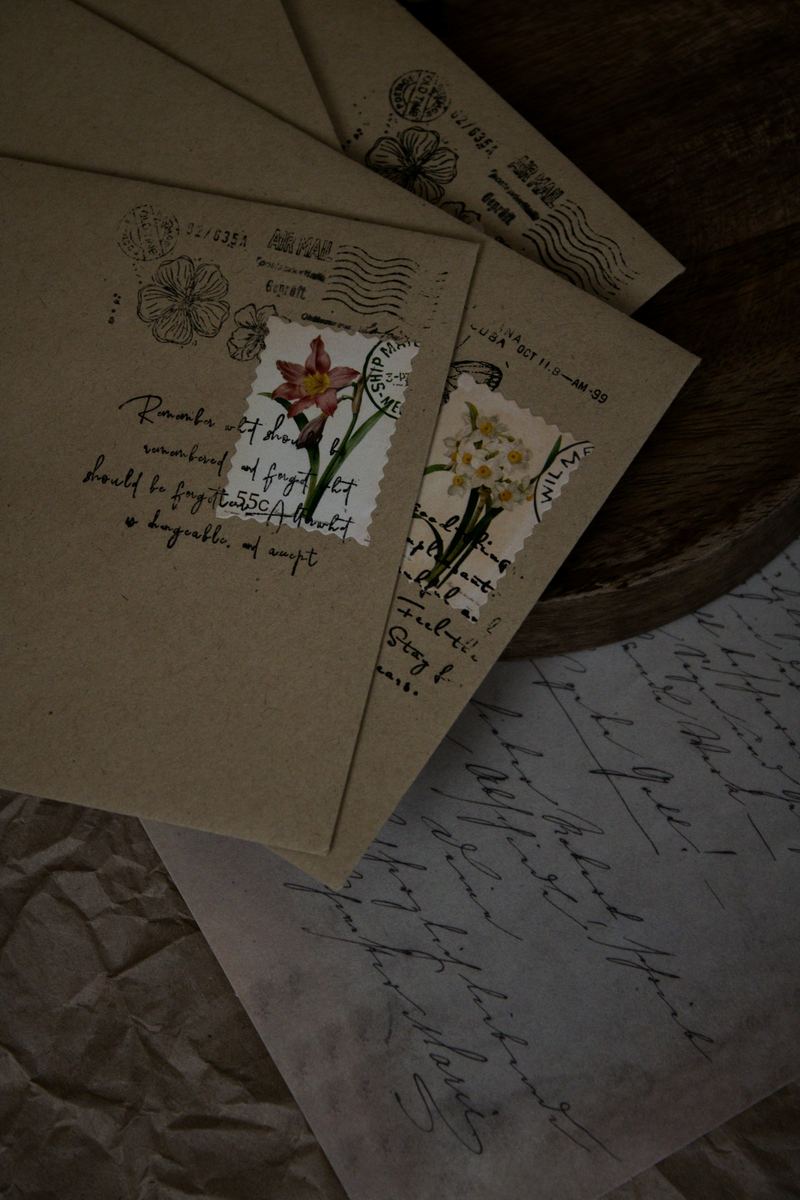 Alte Briefe mit Briefmarken